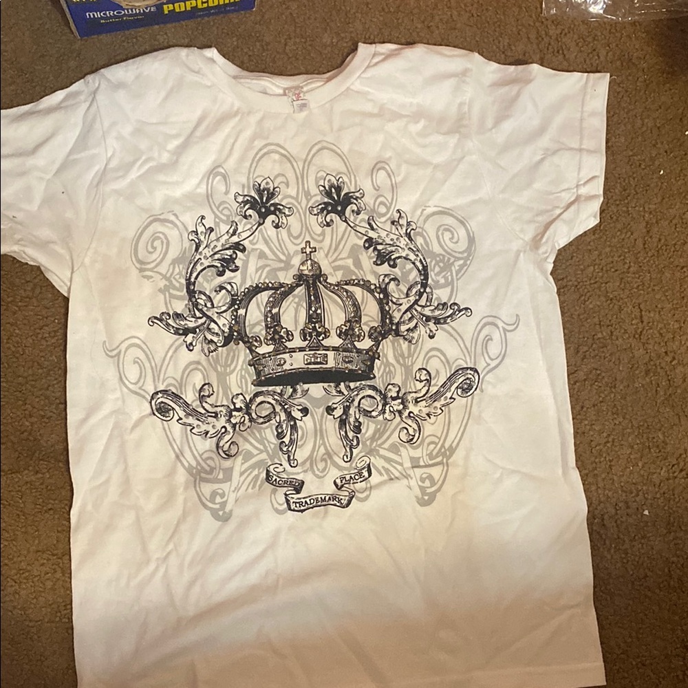 White Graphic Kids T-Shirt